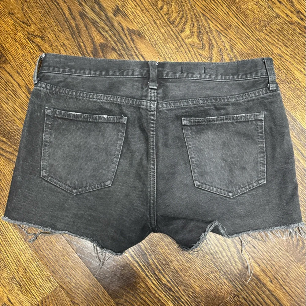 GAP Charcoal Slim Denim Shorts, Size: 27